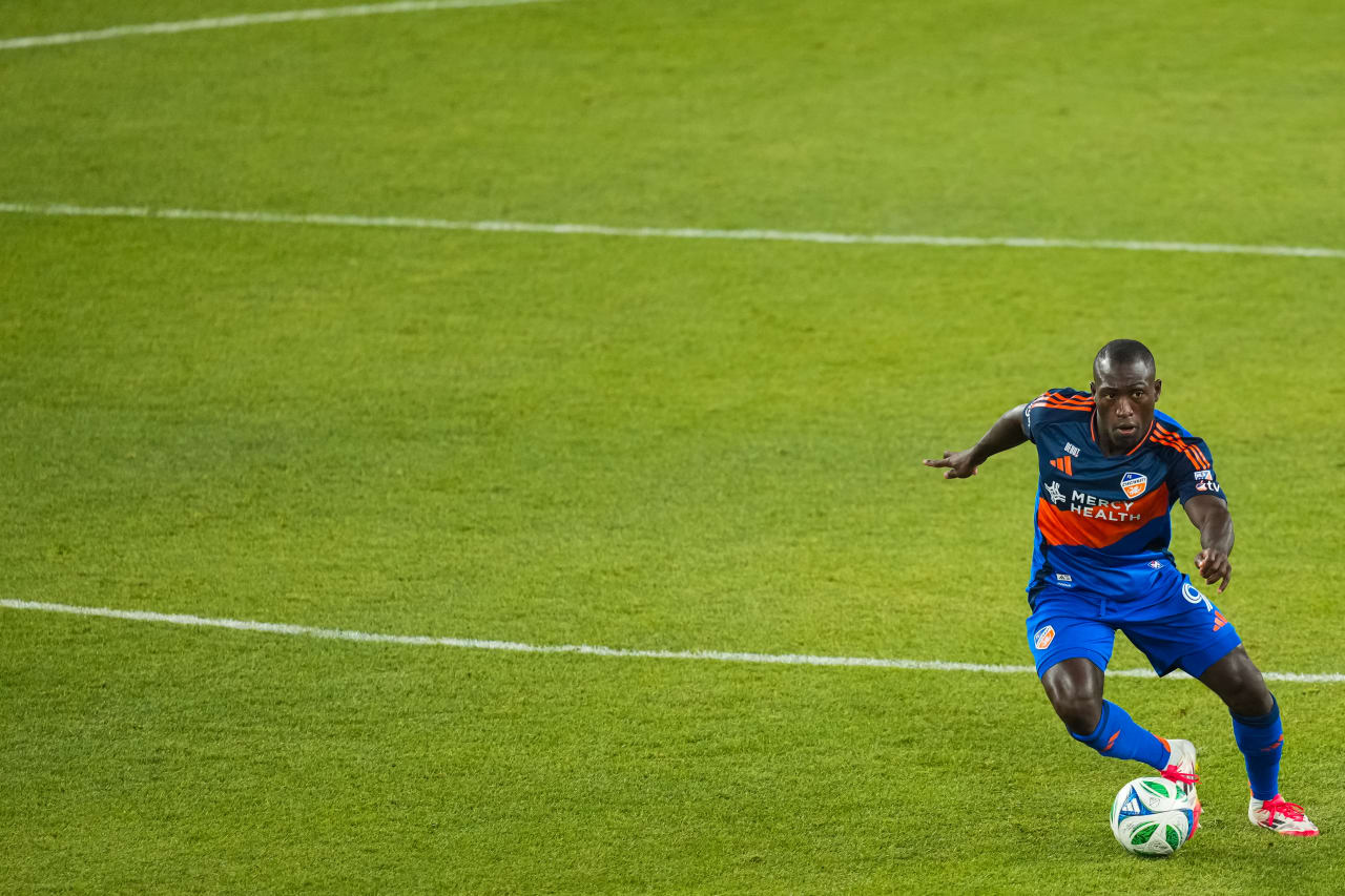CINCINNATI, OHIO - FEBRUARY 22: FC Cincinnati against New York Red Bulls on February 22, 2025 at TQL Stadium in Cincinnati, Ohio.