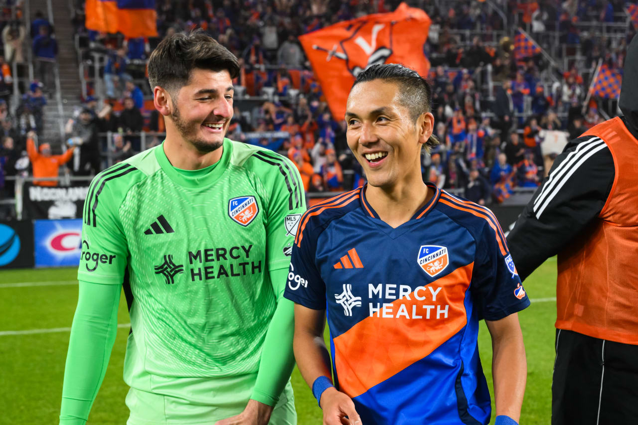 CINCINNATI, OHIO - MARCH 8: FC Cincinnati against Toronto FC on March 8, 2025 at TQL Stadium in Cincinnati, Ohio.