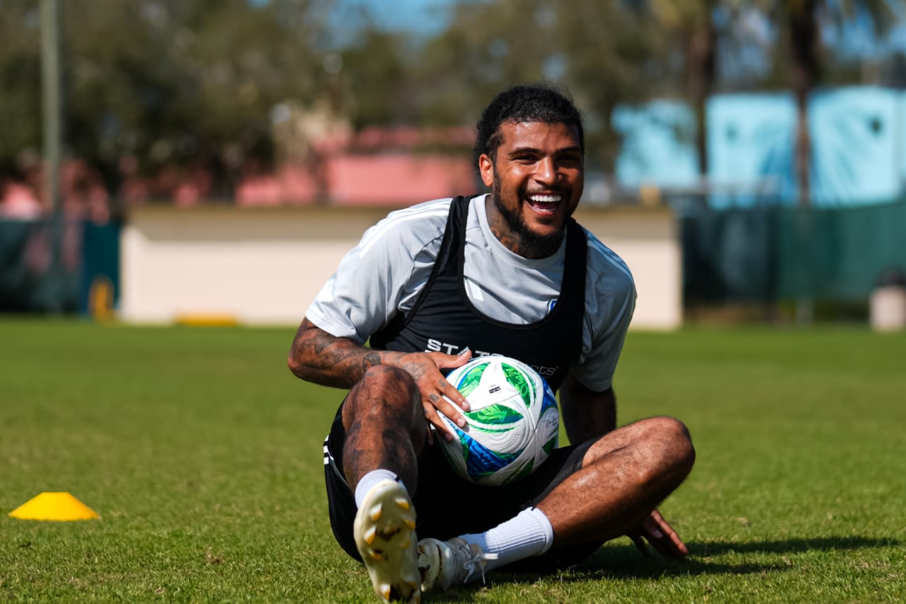 CLEARWATER, FLORIDA - FEBRUARY 9: FC Cincinnati during preseason training on February 9, 2025 at Walter Campbell Sports Park in Clearwater, Florida.