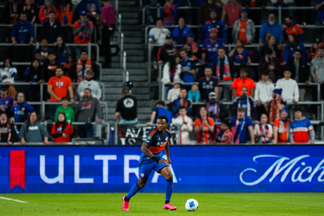 CINCINNATI, OHIO - FEBRUARY 26: FC Cincinnati during a Concacaf Champions Cup match against FC Motagua on February 26, 2025 at TQL Stadium in Cincinnati, Ohio.