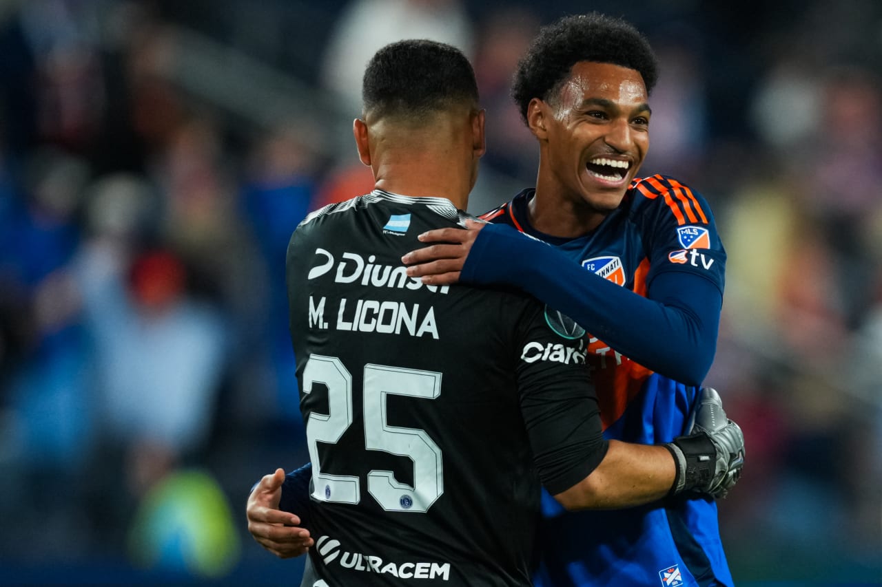 CINCINNATI, OHIO - FEBRUARY 26: FC Cincinnati during a Concacaf Champions Cup match against FC Motagua on February 26, 2025 at TQL Stadium in Cincinnati, Ohio.