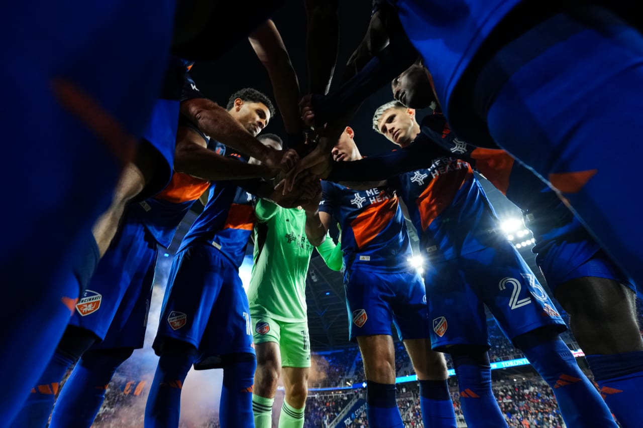 CINCINNATI, OHIO - MARCH 8: FC Cincinnati against Toronto FC on March 8, 2025 at TQL Stadium in Cincinnati, Ohio.