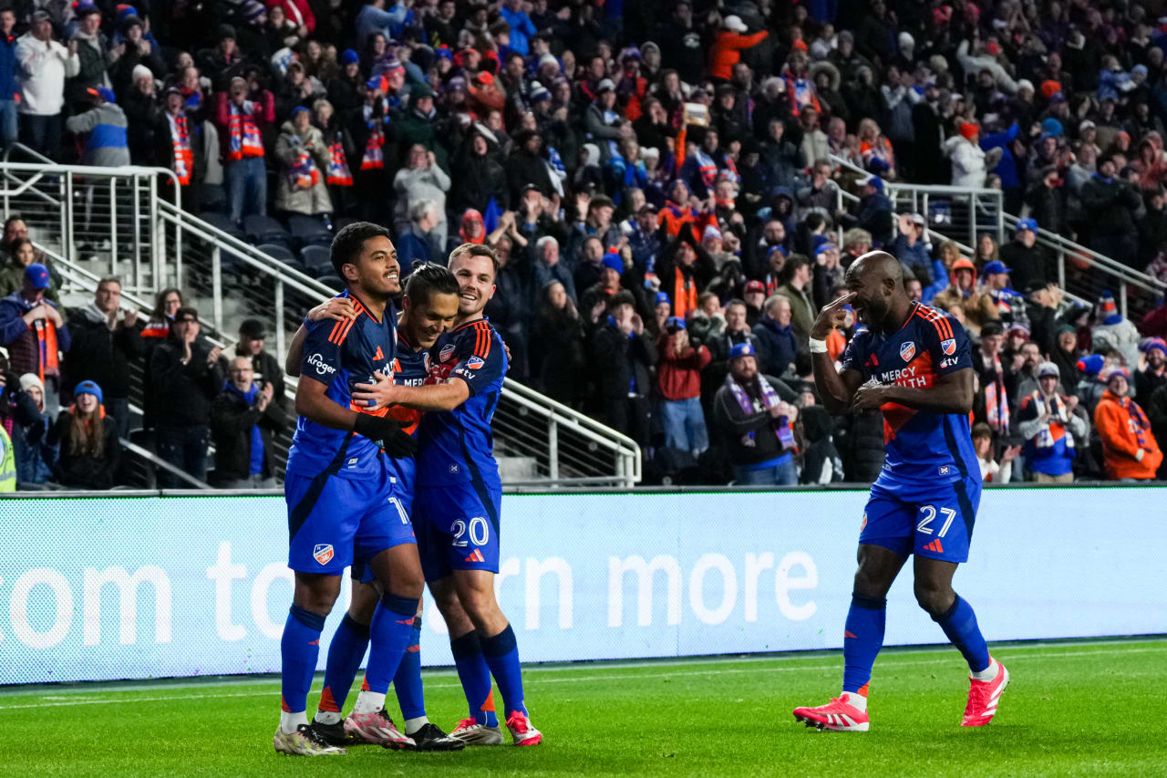 CINCINNATI, OHIO - MARCH 8: FC Cincinnati against Toronto FC on March 8, 2025 at TQL Stadium in Cincinnati, Ohio.