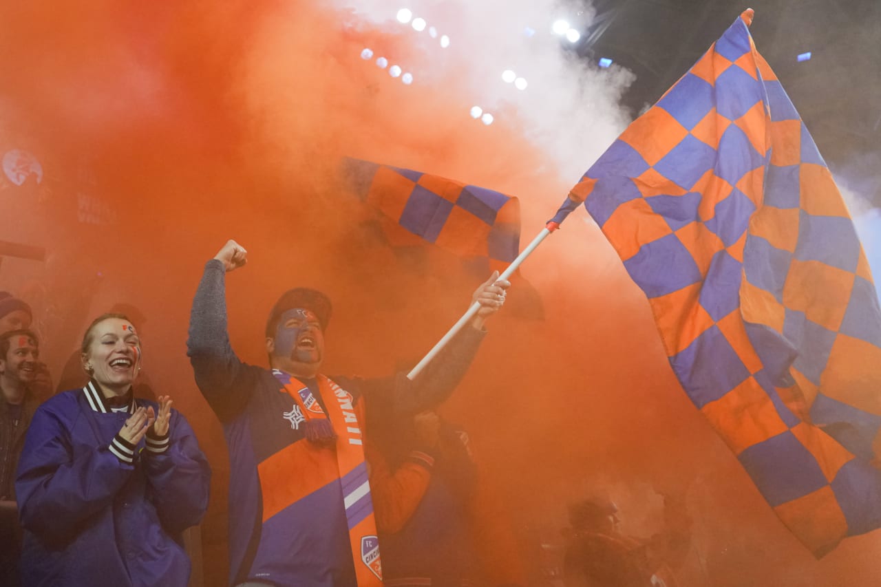 CINCINNATI, OHIO - MARCH 8: FC Cincinnati against Toronto FC on March 8, 2025 at TQL Stadium in Cincinnati, Ohio.