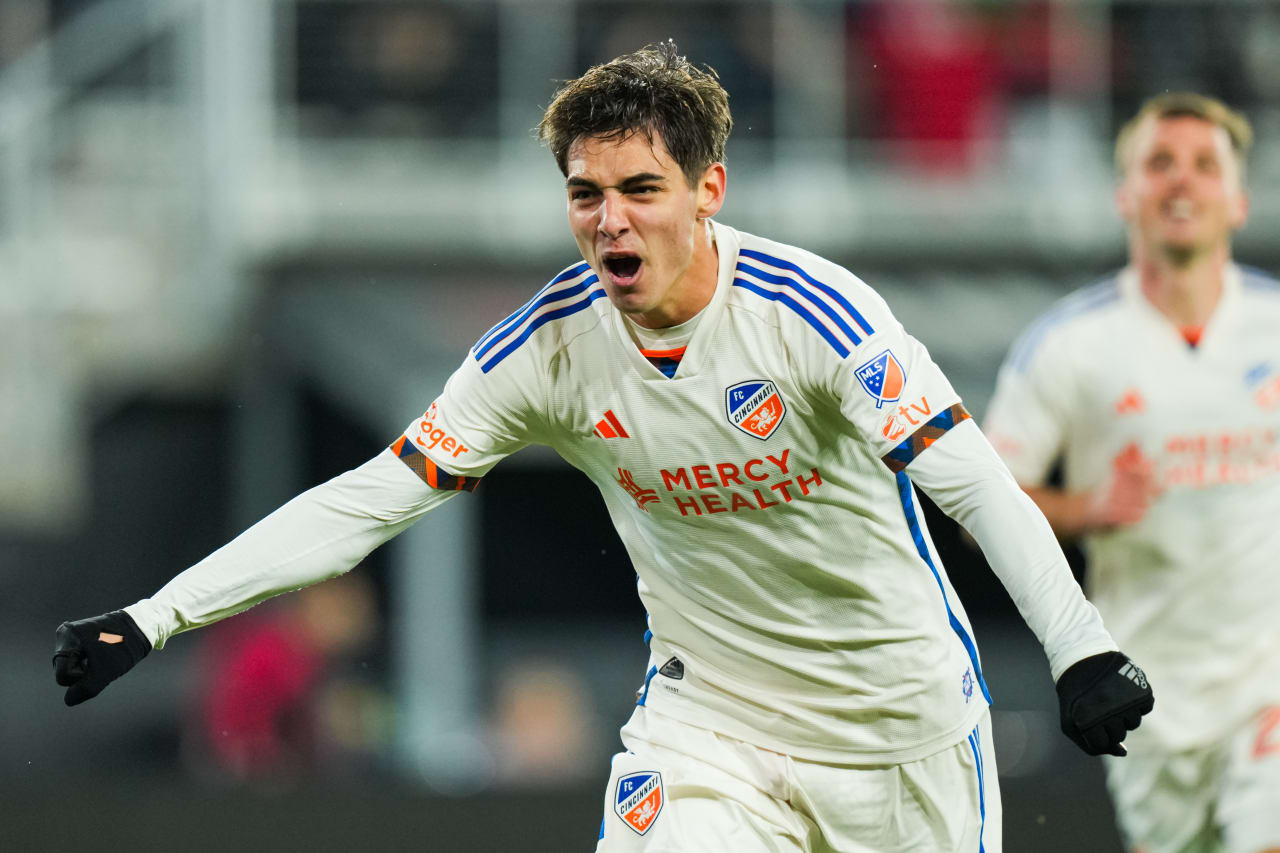 WASHINGTON, D.C. - APRIL 12: D.C. United against FC Cincinnati on April 12, 2025 at Audi Field in Washington, D.C.
