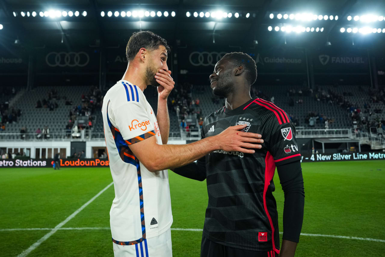 WASHINGTON, D.C. - APRIL 12: D.C. United against FC Cincinnati on April 12, 2025 at Audi Field in Washington, D.C.