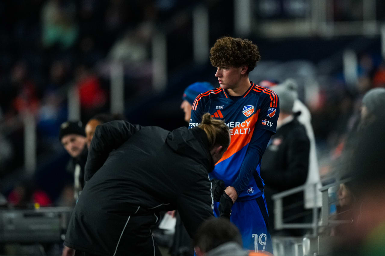 CINCINNATI, OHIO - FEBRUARY 22: FC Cincinnati against New York Red Bulls on February 22, 2025 at TQL Stadium in Cincinnati, Ohio.