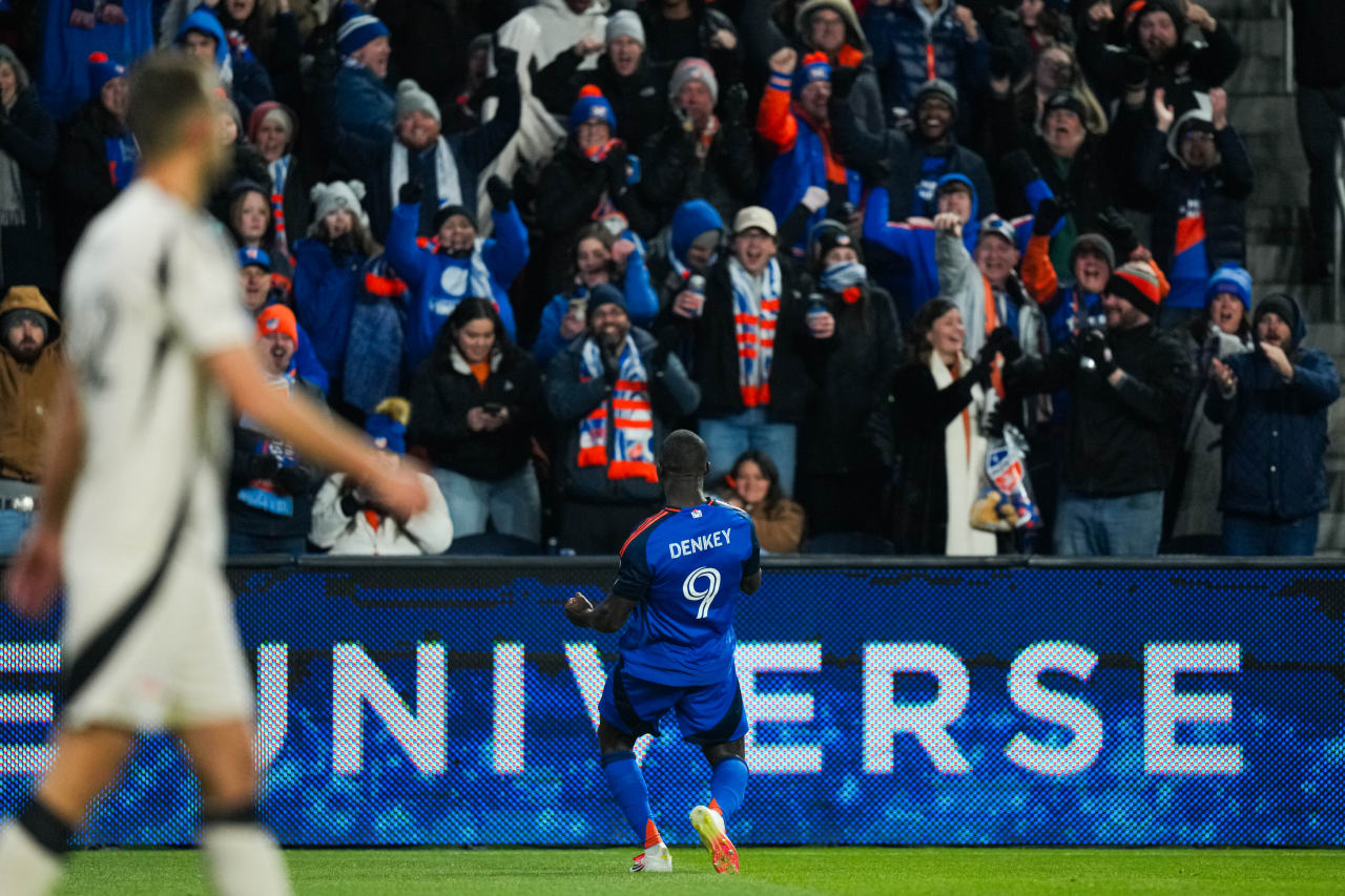CINCINNATI, OHIO - FEBRUARY 22: FC Cincinnati against New York Red Bulls on February 22, 2025 at TQL Stadium in Cincinnati, Ohio.