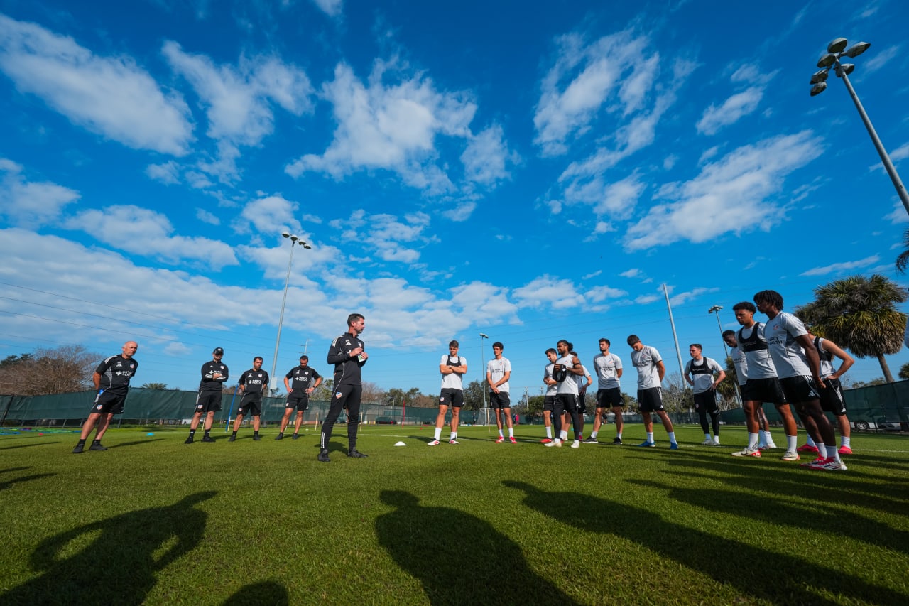 CLEARWATER, FLORIDA - FEBRUARY 11: FC Cincinnati during preseason training on February 11, 2025 at Walter Campbell Sports Park in Clearwater, Florida.