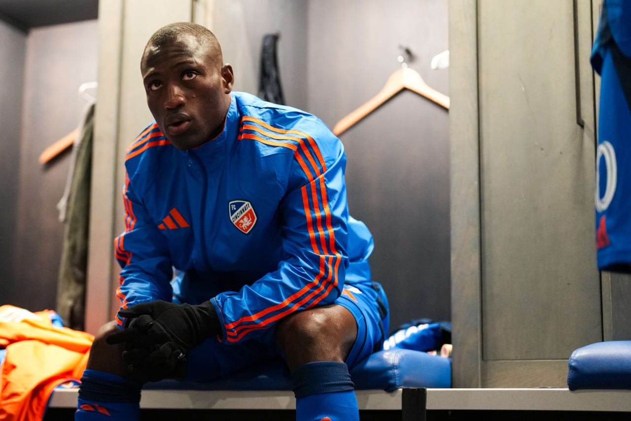 CINCINNATI, OHIO - FEBRUARY 22: FC Cincinnati against New York Red Bulls on February 22, 2025 at TQL Stadium in Cincinnati, Ohio.