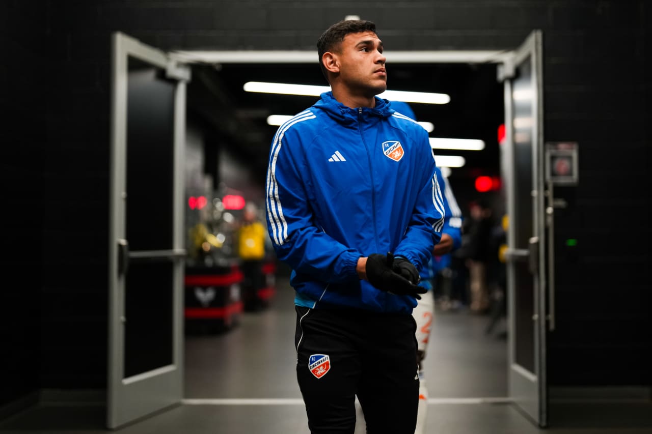 WASHINGTON, D.C. - APRIL 12: D.C. United against FC Cincinnati on April 12, 2025 at Audi Field in Washington, D.C.