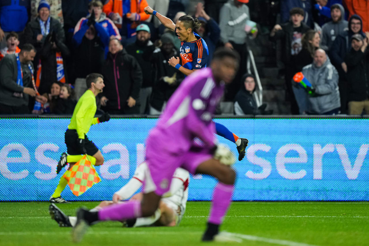 CINCINNATI, OHIO - MARCH 8: FC Cincinnati against Toronto FC on March 8, 2025 at TQL Stadium in Cincinnati, Ohio.