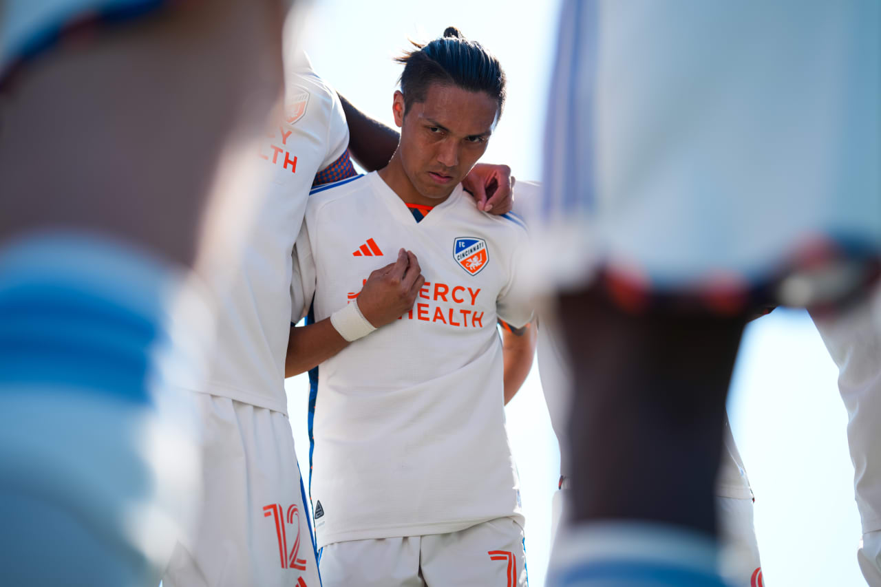 BRADENTON, FLORIDA - FEBRUARY 12: FC Cincinnati during a preseason match against Atlanta United FC on February 12, 2025 at IMG Academy in Bradenton, Florida.