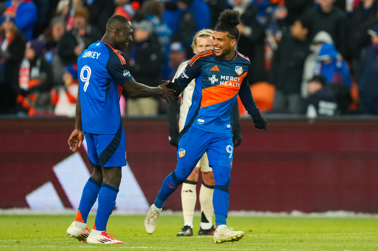 CINCINNATI, OHIO - FEBRUARY 22: FC Cincinnati against New York Red Bulls on February 22, 2025 at TQL Stadium in Cincinnati, Ohio.