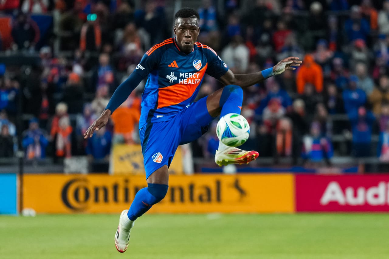 CINCINNATI, OHIO - FEBRUARY 22: FC Cincinnati against New York Red Bulls on February 22, 2025 at TQL Stadium in Cincinnati, Ohio.