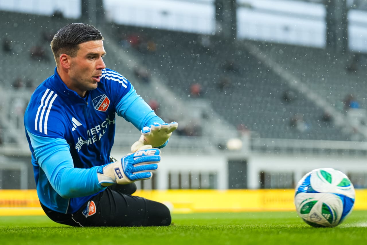WASHINGTON, D.C. - APRIL 12: D.C. United against FC Cincinnati on April 12, 2025 at Audi Field in Washington, D.C.