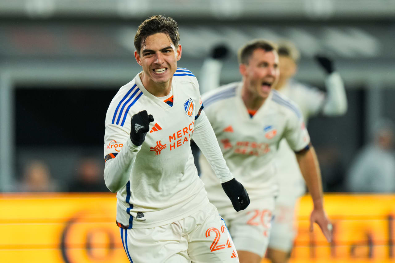 WASHINGTON, D.C. - APRIL 12: D.C. United against FC Cincinnati on April 12, 2025 at Audi Field in Washington, D.C.