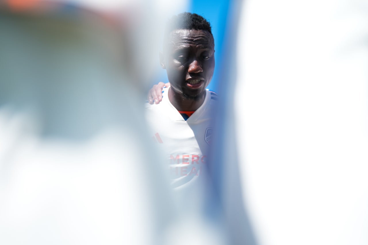 BRADENTON, FLORIDA - FEBRUARY 12: FC Cincinnati during a preseason match against Atlanta United FC on February 12, 2025 at IMG Academy in Bradenton, Florida.