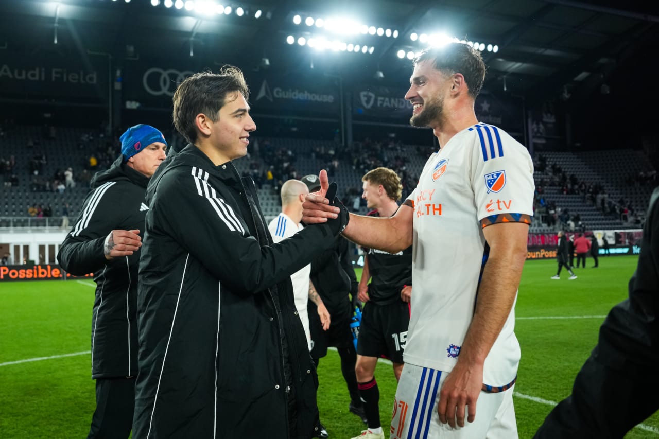 WASHINGTON, D.C. - APRIL 12: D.C. United against FC Cincinnati on April 12, 2025 at Audi Field in Washington, D.C.