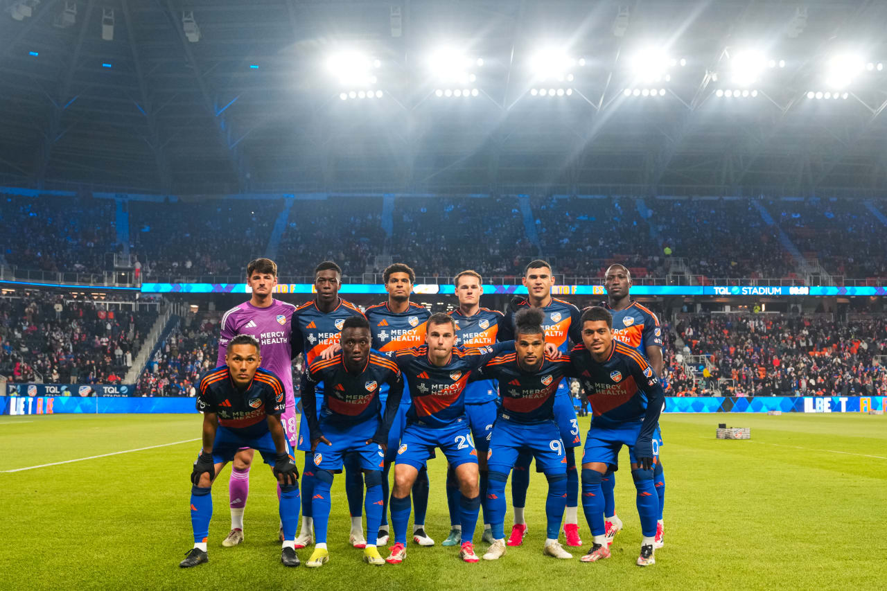 CINCINNATI, OHIO - FEBRUARY 22: FC Cincinnati against New York Red Bulls on February 22, 2025 at TQL Stadium in Cincinnati, Ohio.