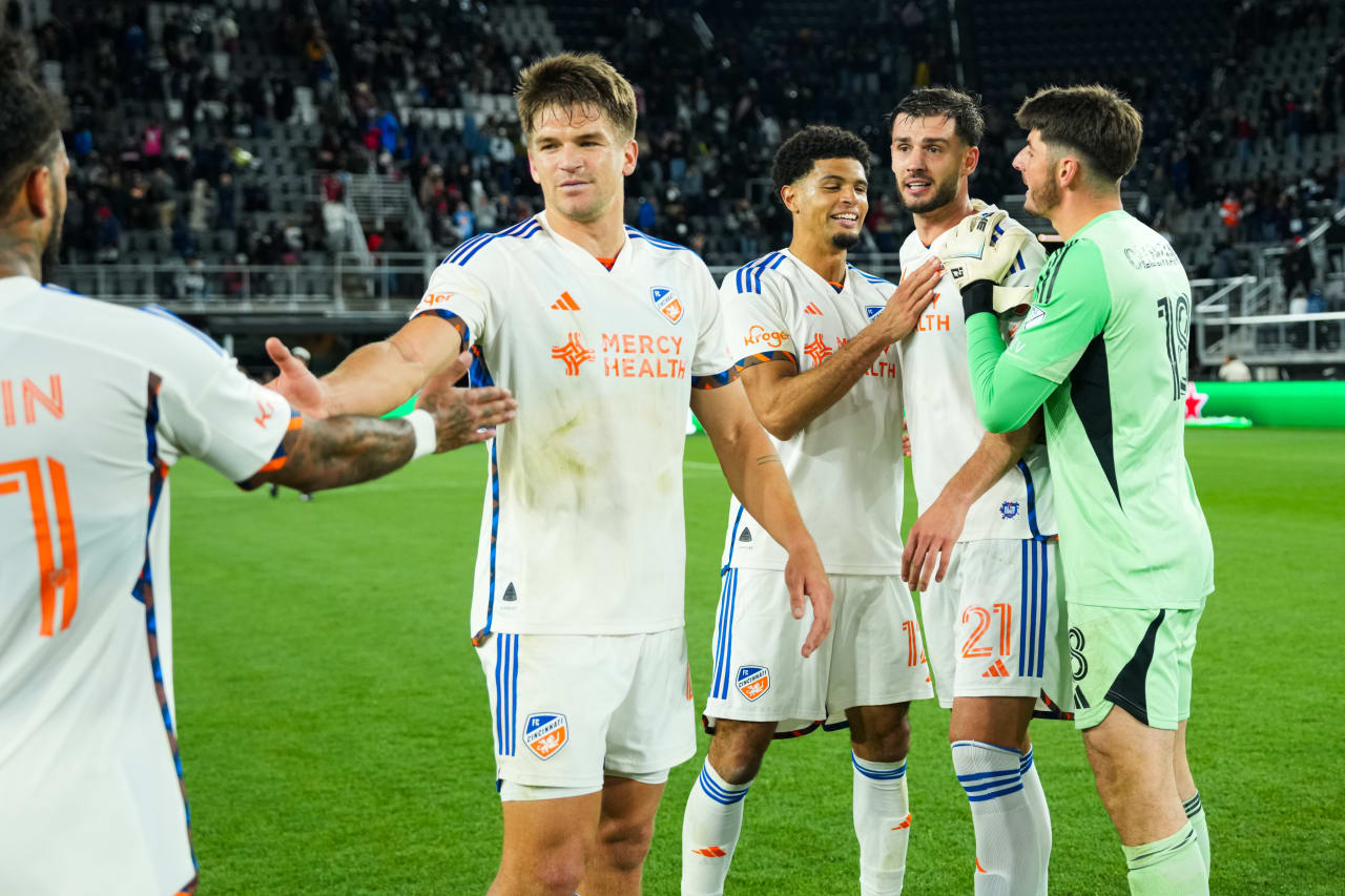 WASHINGTON, D.C. - APRIL 12: D.C. United against FC Cincinnati on April 12, 2025 at Audi Field in Washington, D.C.