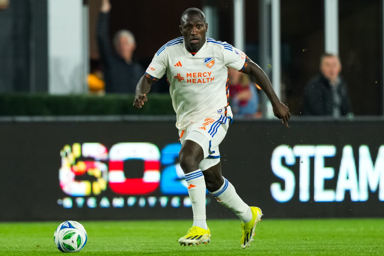 WASHINGTON, D.C. - APRIL 12: D.C. United against FC Cincinnati on April 12, 2025 at Audi Field in Washington, D.C.