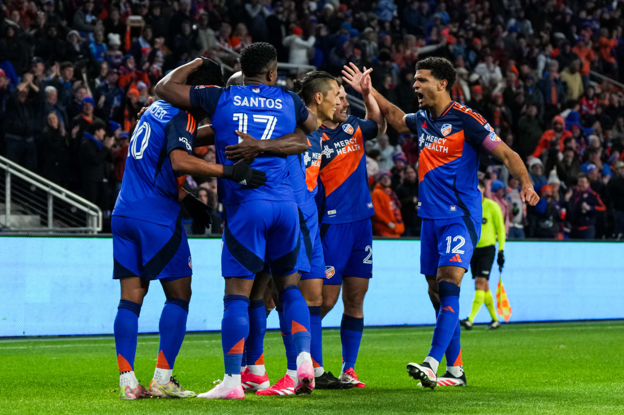 CINCINNATI, OHIO - MARCH 8: FC Cincinnati against Toronto FC on March 8, 2025 at TQL Stadium in Cincinnati, Ohio.