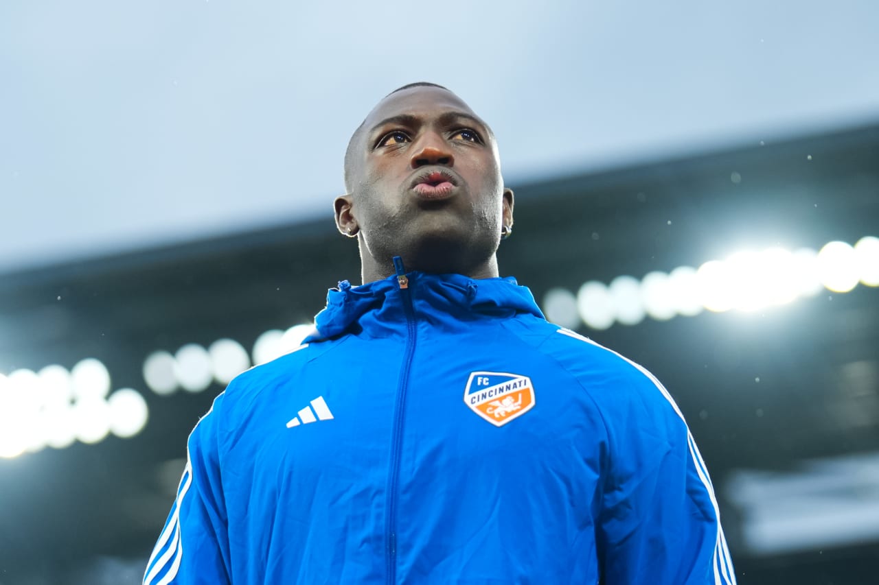 WASHINGTON, D.C. - APRIL 12: D.C. United against FC Cincinnati on April 12, 2025 at Audi Field in Washington, D.C.
