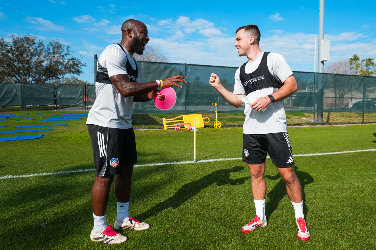 CLEARWATER, FLORIDA - FEBRUARY 11: FC Cincinnati during preseason training on February 11, 2025 at Walter Campbell Sports Park in Clearwater, Florida.