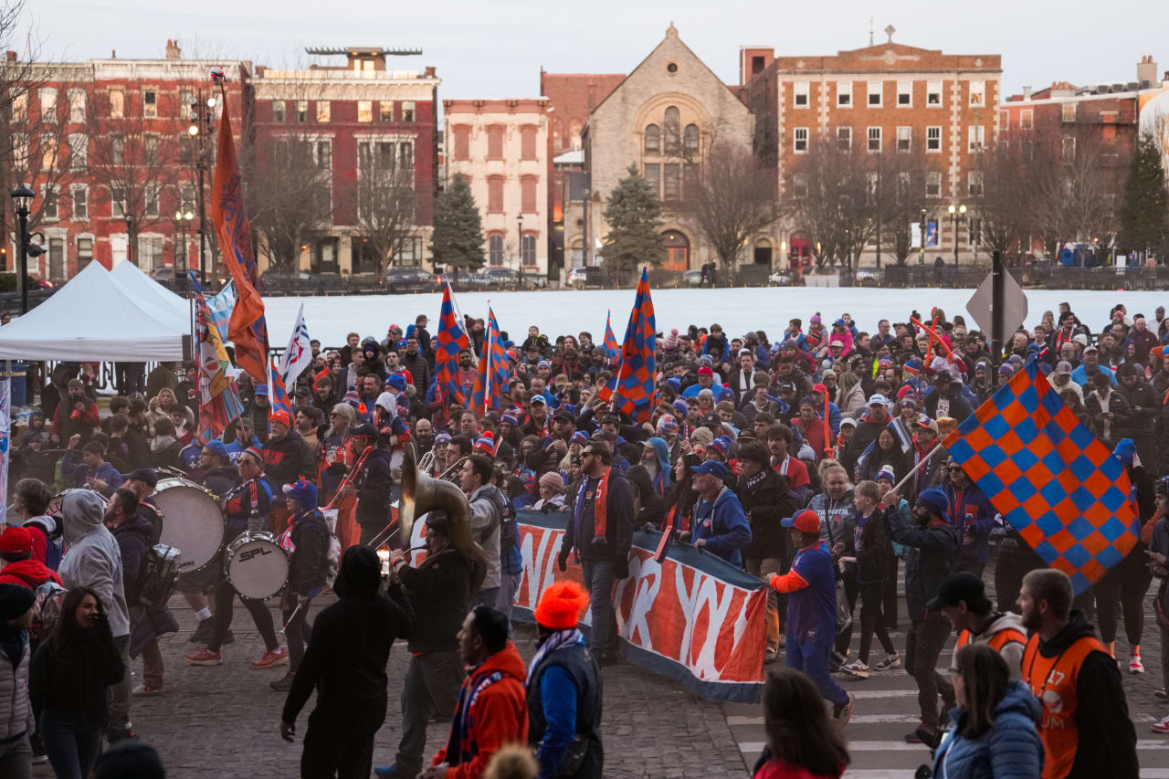 CINCINNATI, OHIO - MARCH 8: FC Cincinnati against Toronto FC on March 8, 2025 at TQL Stadium in Cincinnati, Ohio.