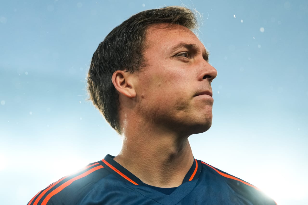 CINCINNATI, OHIO - APRIL 5: FC Cincinnati against New England Revolution on April 5, 2025 at TQL Stadium in Cincinnati, Ohio.