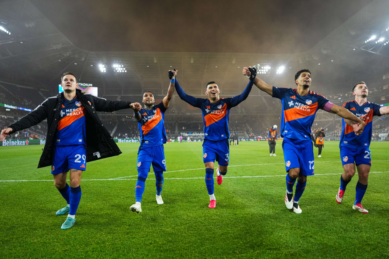 CINCINNATI, OHIO - MARCH 8: FC Cincinnati against Toronto FC on March 8, 2025 at TQL Stadium in Cincinnati, Ohio.