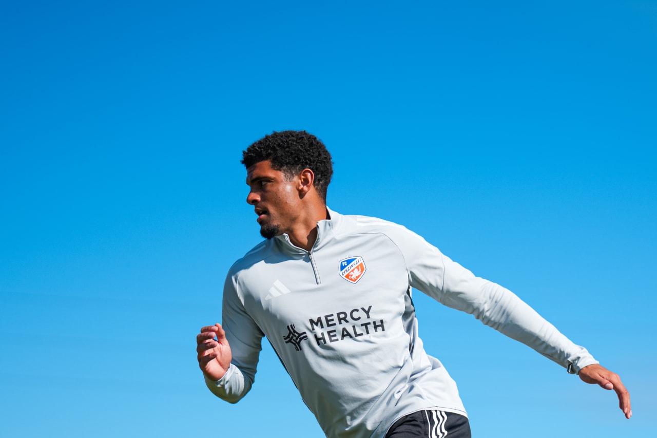 CLEARWATER, FLORIDA - FEBRUARY 9: FC Cincinnati during preseason training on February 9, 2025 at Walter Campbell Sports Park in Clearwater, Florida.