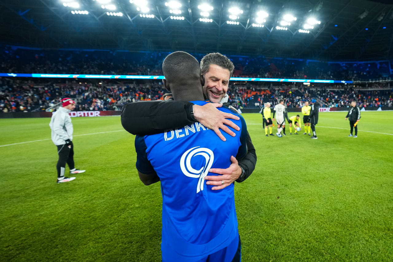 CINCINNATI, OHIO - FEBRUARY 22: FC Cincinnati against New York Red Bulls on February 22, 2025 at TQL Stadium in Cincinnati, Ohio.