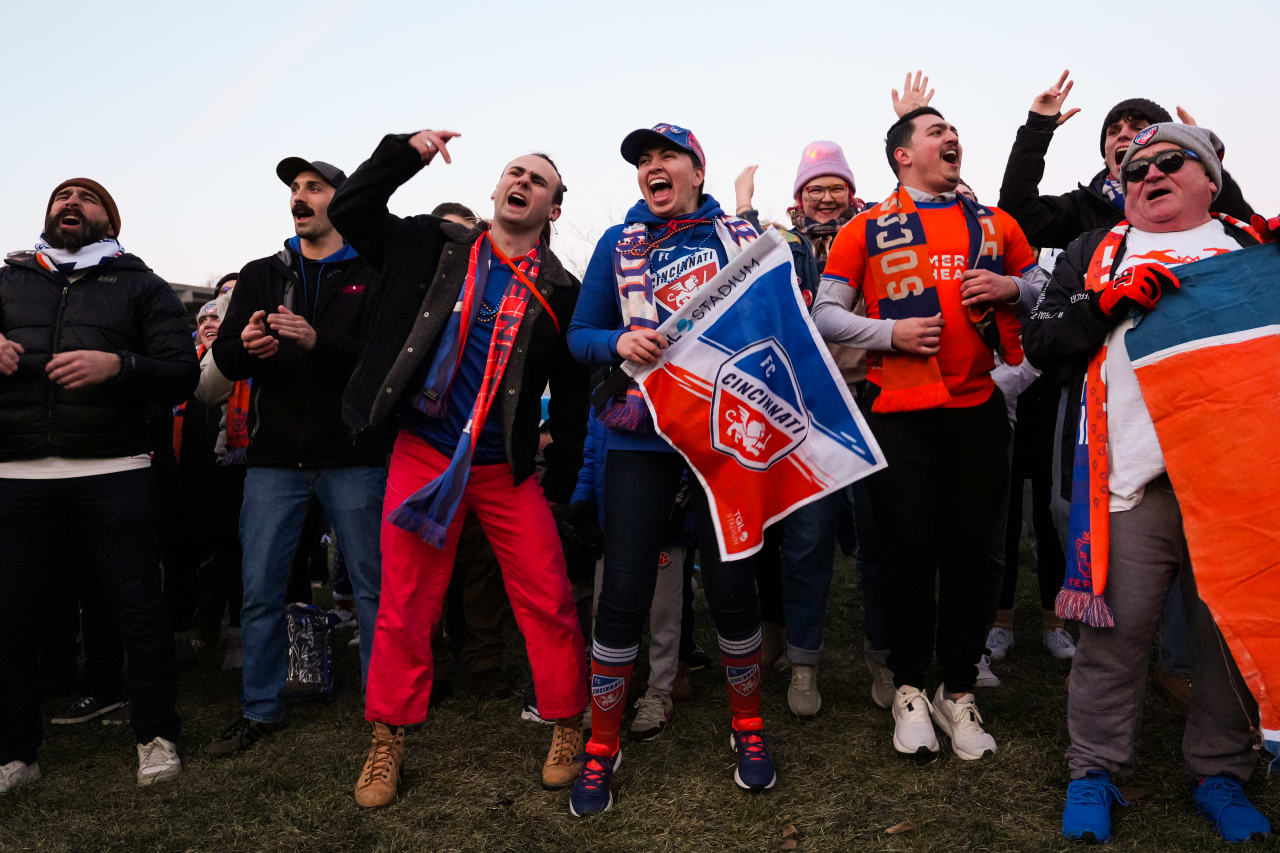 CINCINNATI, OHIO - FEBRUARY 22: FC Cincinnati against New York Red Bulls on February 22, 2025 at TQL Stadium in Cincinnati, Ohio.