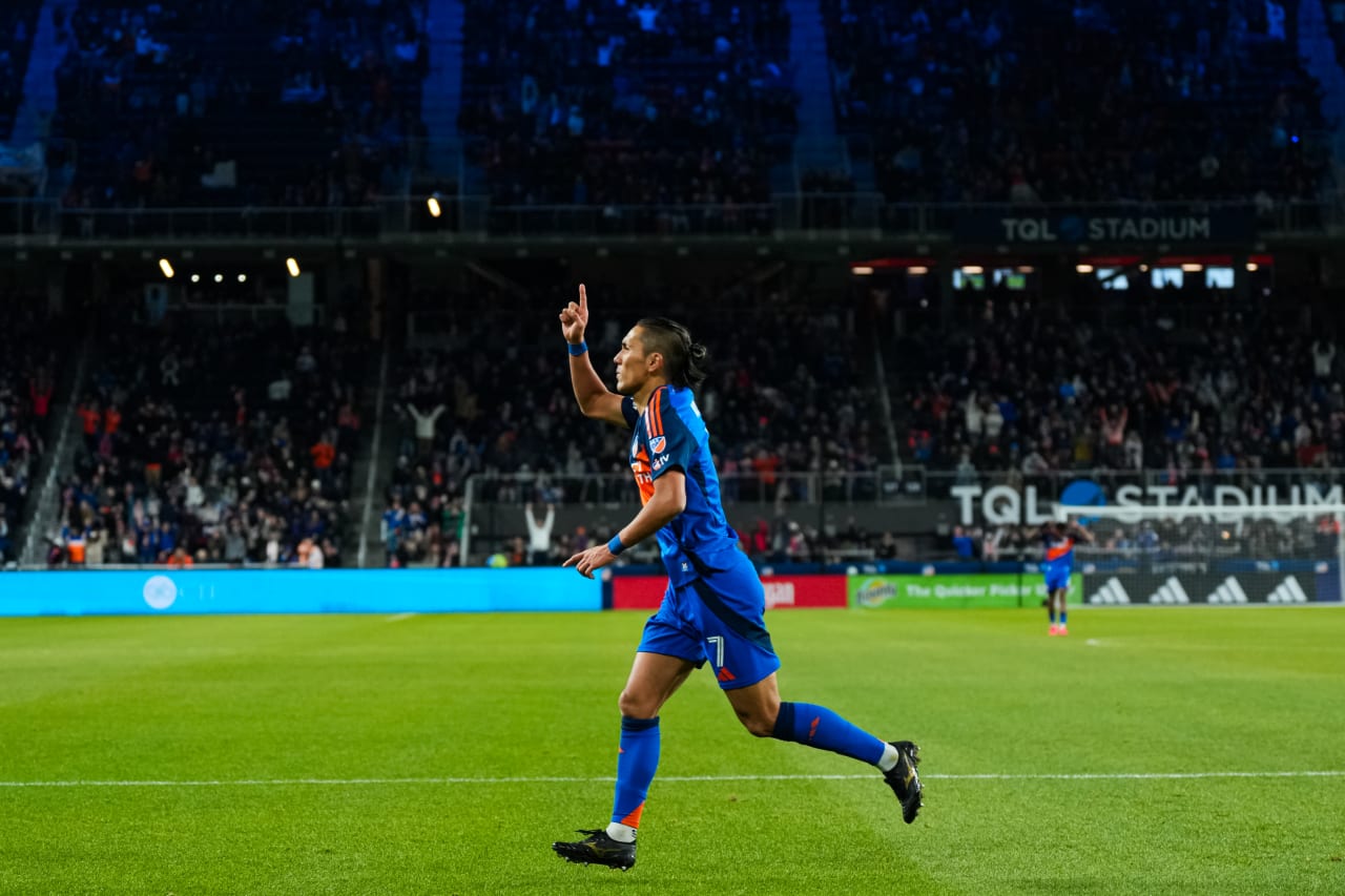 CINCINNATI, OHIO - MARCH 8: FC Cincinnati against Toronto FC on March 8, 2025 at TQL Stadium in Cincinnati, Ohio.