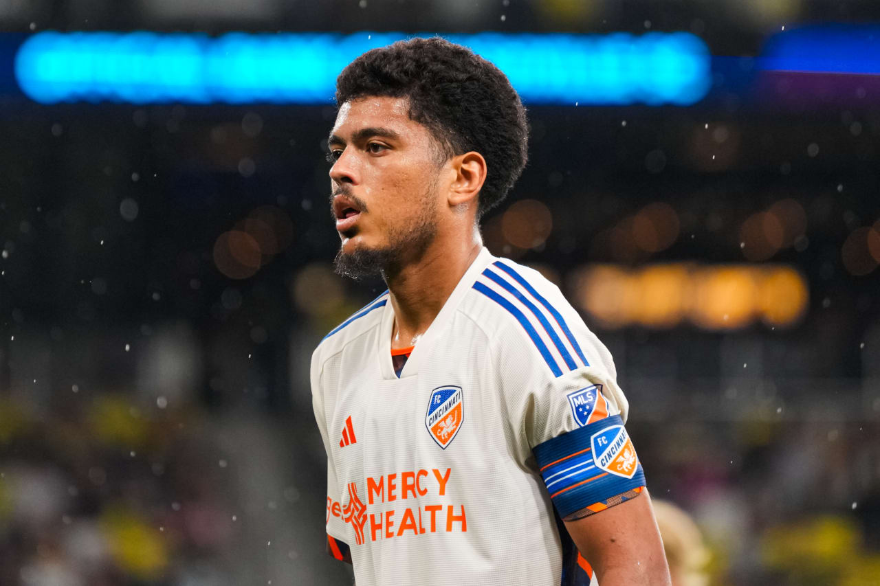 NASHVILLE, TENNESSEE - MARCH 29: Nashville SC against FC Cincinnati on March 29, 2025 at Geodis Park in Nashville, Tennessee.