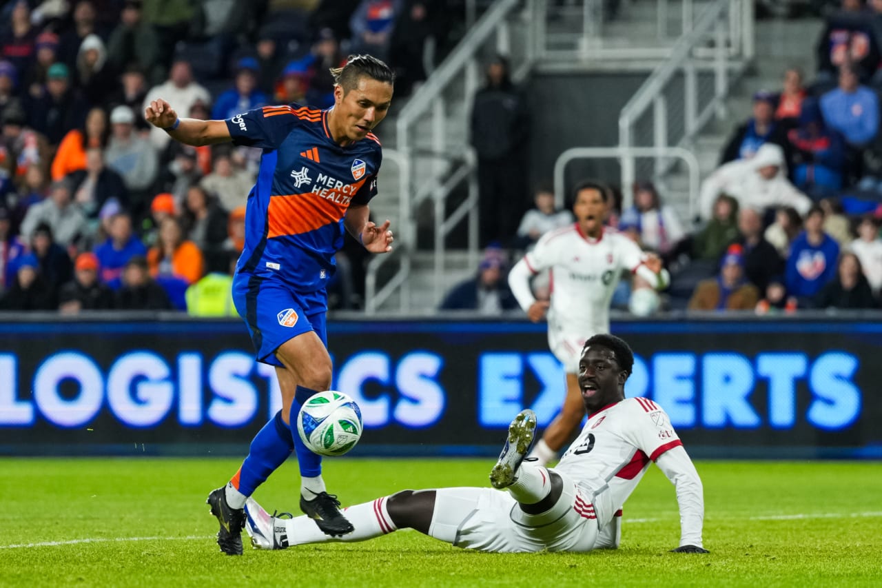 CINCINNATI, OHIO - MARCH 8: FC Cincinnati against Toronto FC on March 8, 2025 at TQL Stadium in Cincinnati, Ohio.