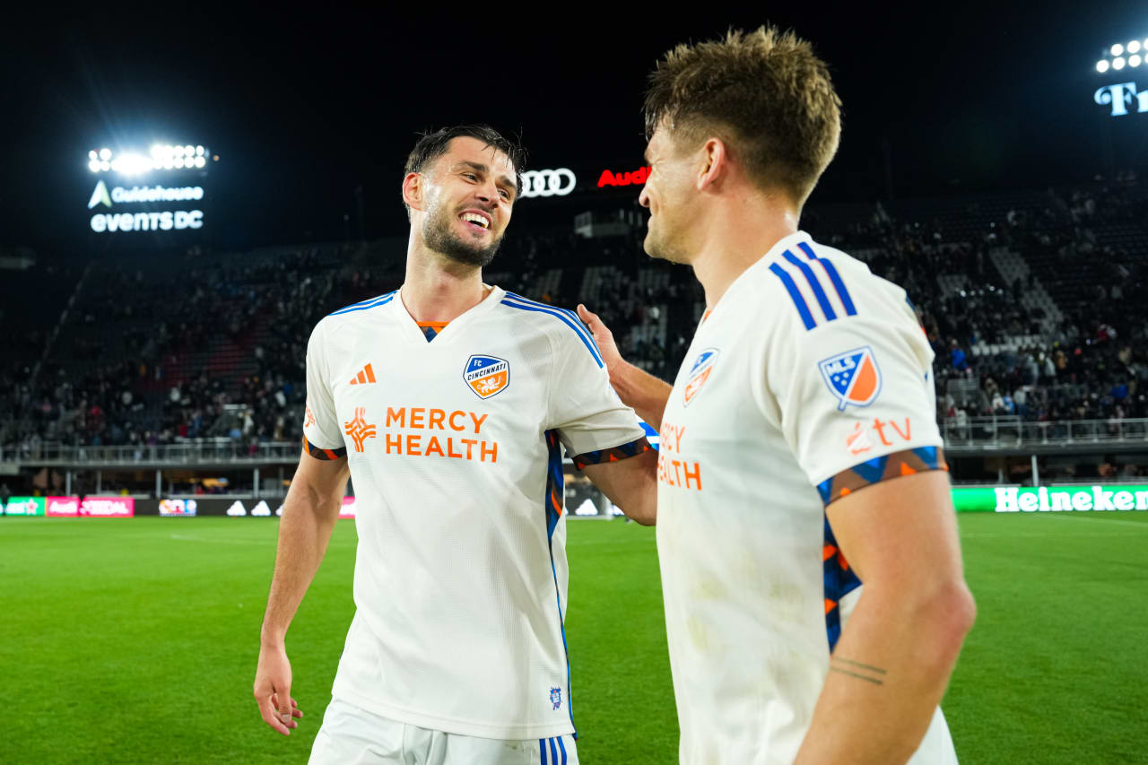 WASHINGTON, D.C. - APRIL 12: D.C. United against FC Cincinnati on April 12, 2025 at Audi Field in Washington, D.C.