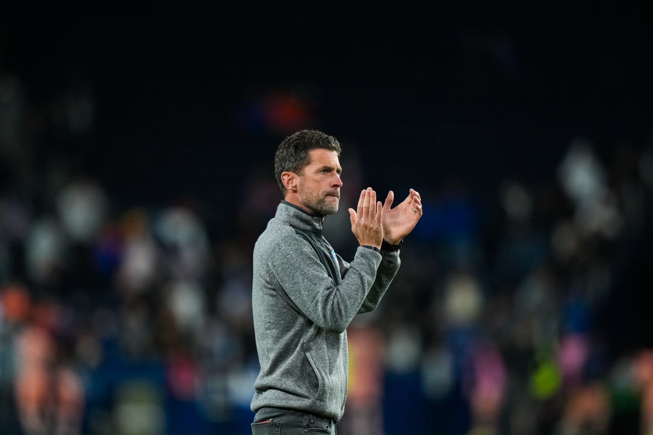 CINCINNATI, OHIO - FEBRUARY 26: FC Cincinnati during a Concacaf Champions Cup match against FC Motagua on February 26, 2025 at TQL Stadium in Cincinnati, Ohio.