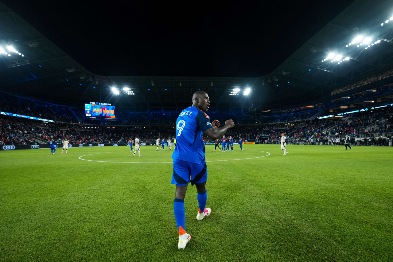 CINCINNATI, OHIO - FEBRUARY 22: FC Cincinnati against New York Red Bulls on February 22, 2025 at TQL Stadium in Cincinnati, Ohio.