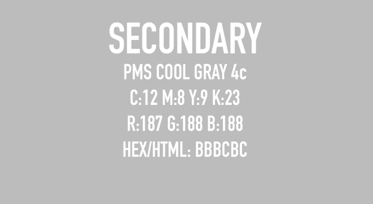 Secondary | PMS Cool Gray 4c