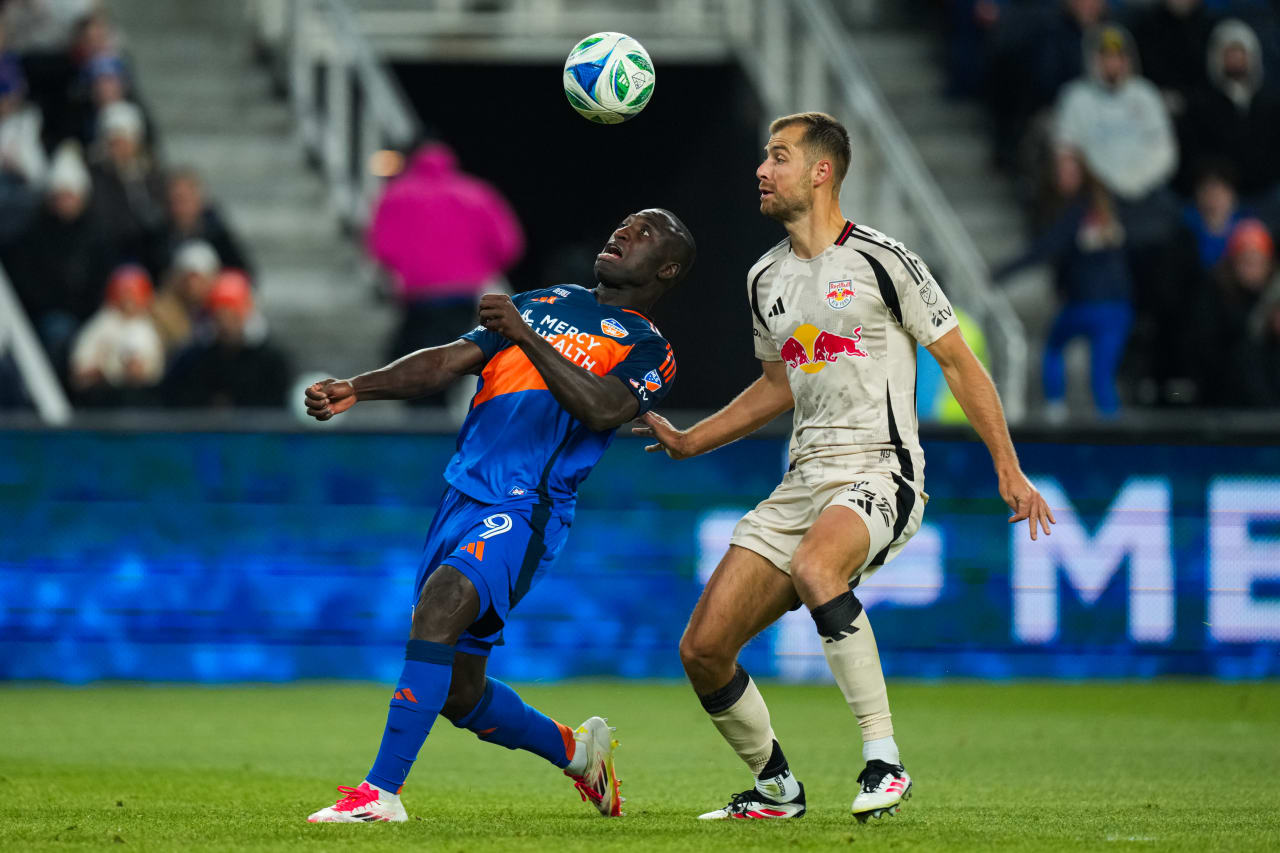 CINCINNATI, OHIO - FEBRUARY 22: FC Cincinnati against New York Red Bulls on February 22, 2025 at TQL Stadium in Cincinnati, Ohio.