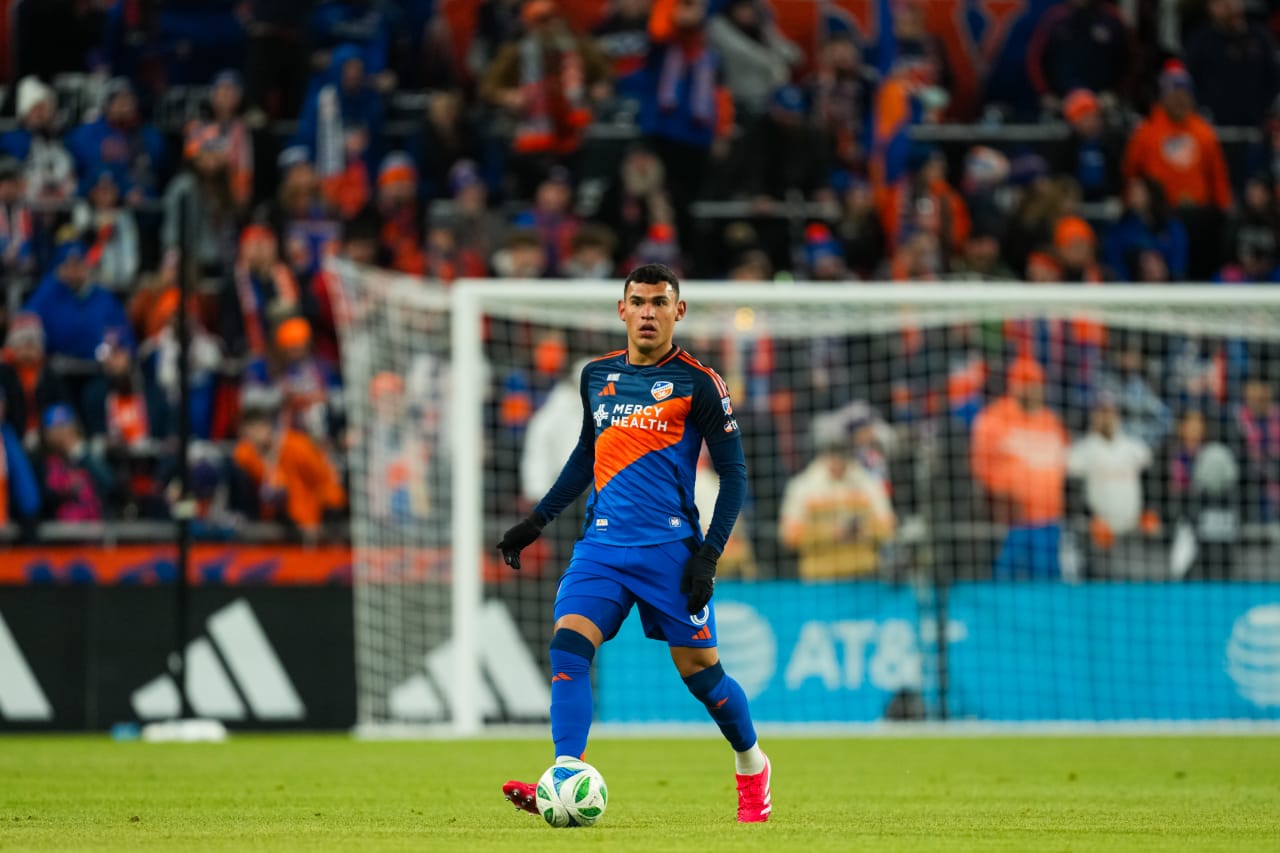 CINCINNATI, OHIO - FEBRUARY 22: FC Cincinnati against New York Red Bulls on February 22, 2025 at TQL Stadium in Cincinnati, Ohio.