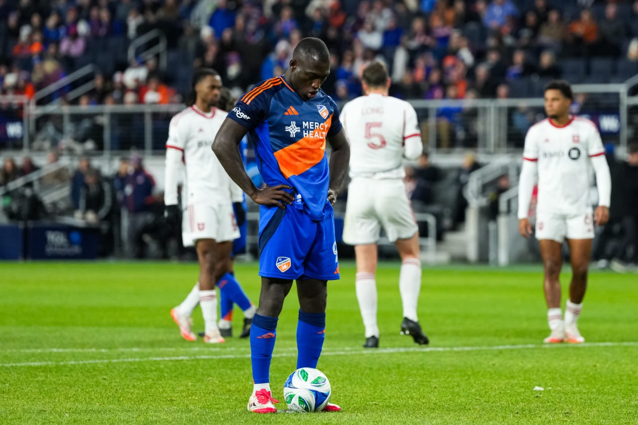 CINCINNATI, OHIO - MARCH 8: FC Cincinnati against Toronto FC on March 8, 2025 at TQL Stadium in Cincinnati, Ohio.