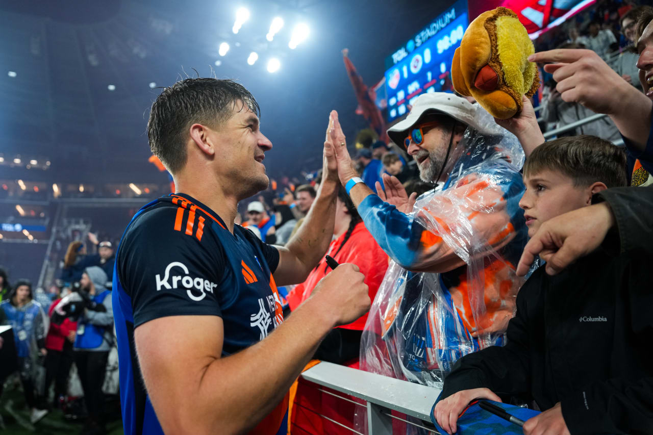 CINCINNATI, OHIO - APRIL 5: FC Cincinnati against New England Revolution on April 5, 2025 at TQL Stadium in Cincinnati, Ohio.