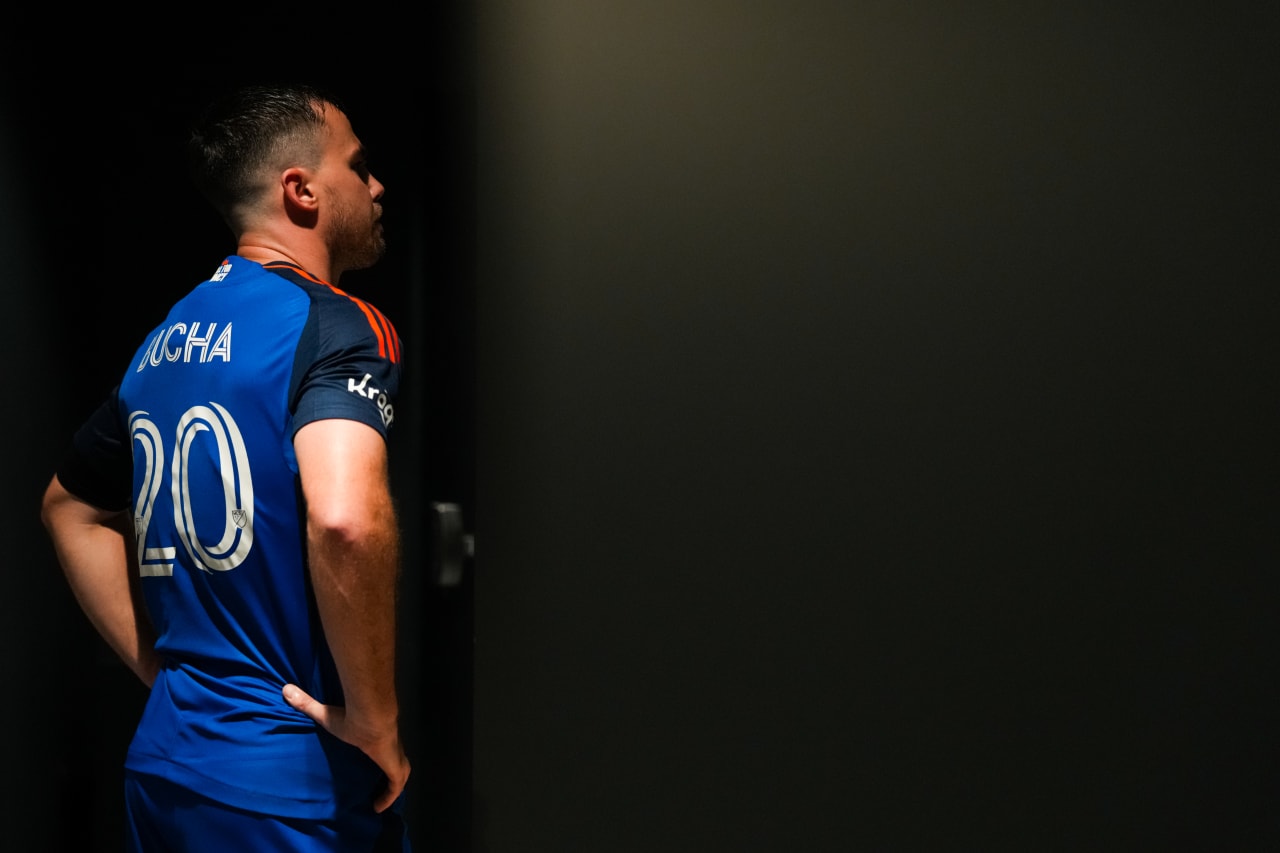CINCINNATI, OHIO - APRIL 5: FC Cincinnati against New England Revolution on April 5, 2025 at TQL Stadium in Cincinnati, Ohio.