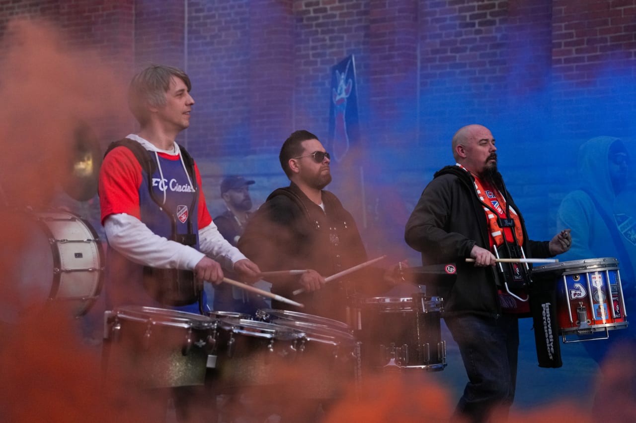 CINCINNATI, OHIO - MARCH 8: FC Cincinnati against Toronto FC on March 8, 2025 at TQL Stadium in Cincinnati, Ohio.