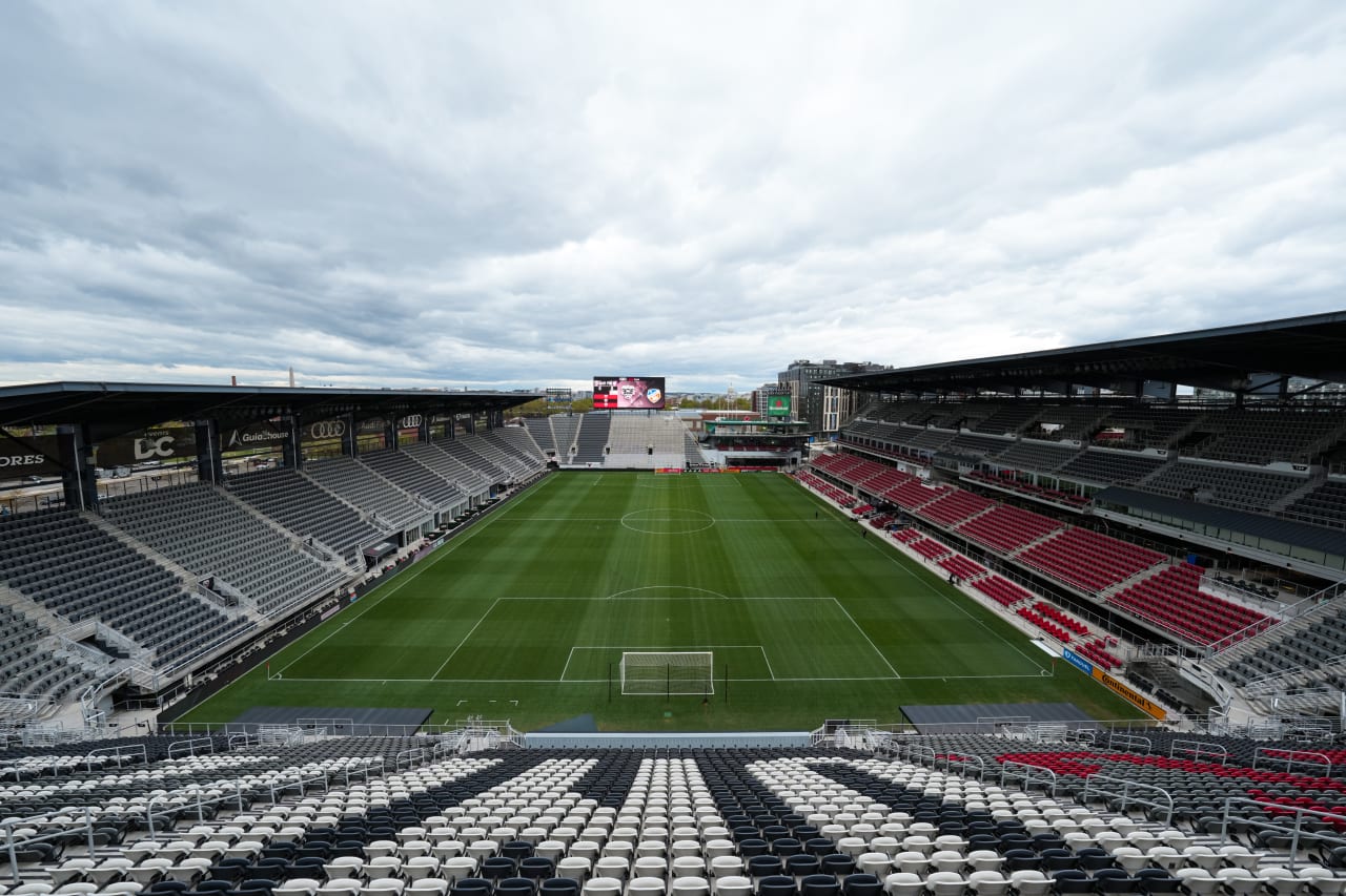 WASHINGTON, D.C. - APRIL 12: D.C. United against FC Cincinnati on April 12, 2025 at Audi Field in Washington, D.C.