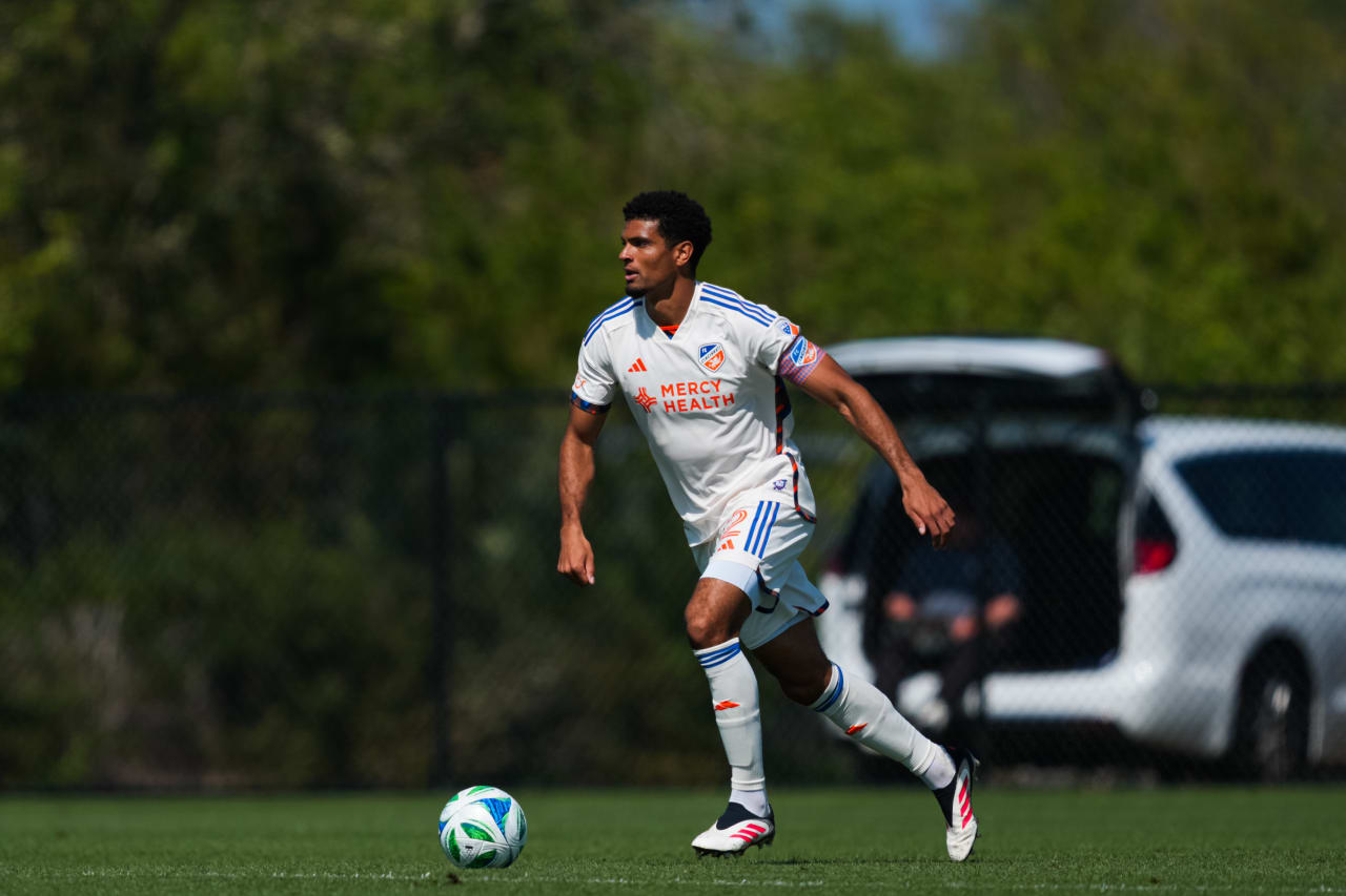 BRADENTON, FLORIDA - FEBRUARY 12: FC Cincinnati during a preseason match against Atlanta United FC on February 12, 2025 at IMG Academy in Bradenton, Florida.